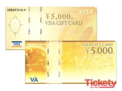 VISA(VJA)ギフトカード 5,000円 旧券・広告・難あり